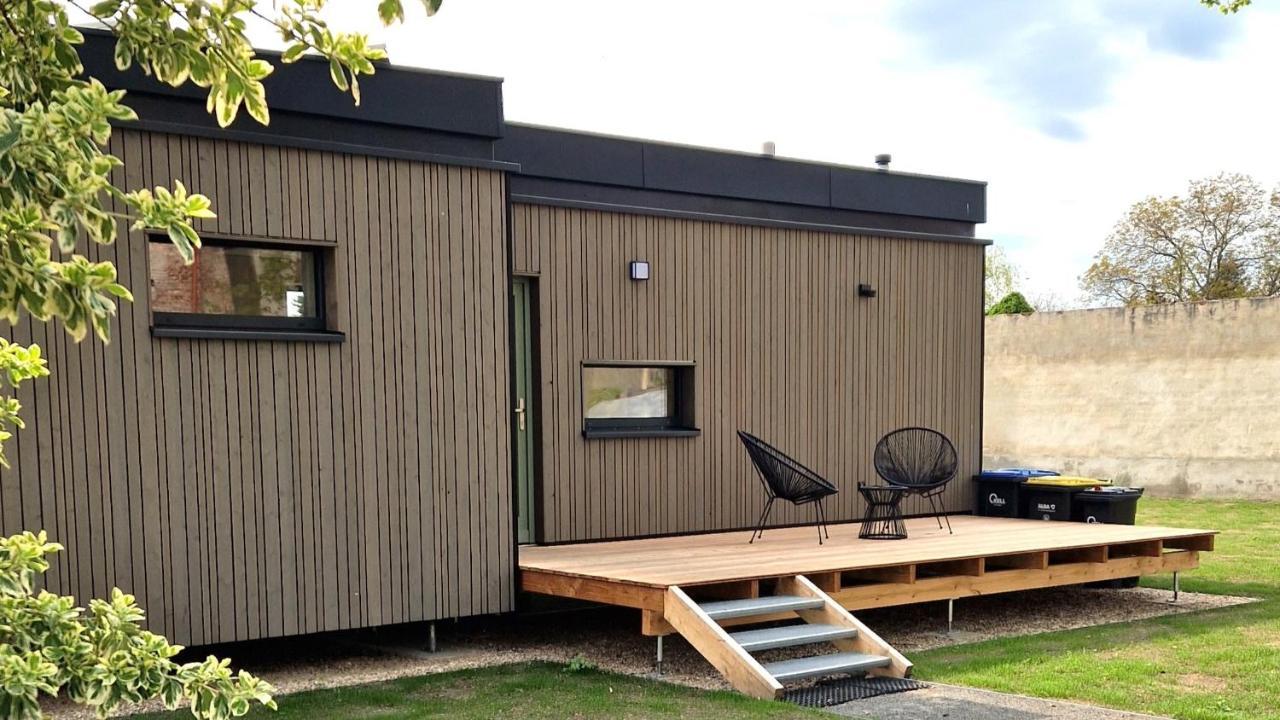 グリンマ Tiny Design-Modulhaus Mit 33 M²ヴィラ エクステリア 写真