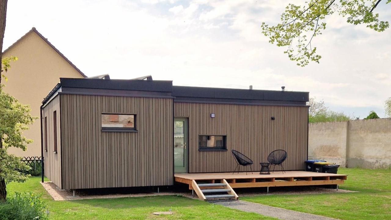 グリンマ Tiny Design-Modulhaus Mit 33 M²ヴィラ エクステリア 写真